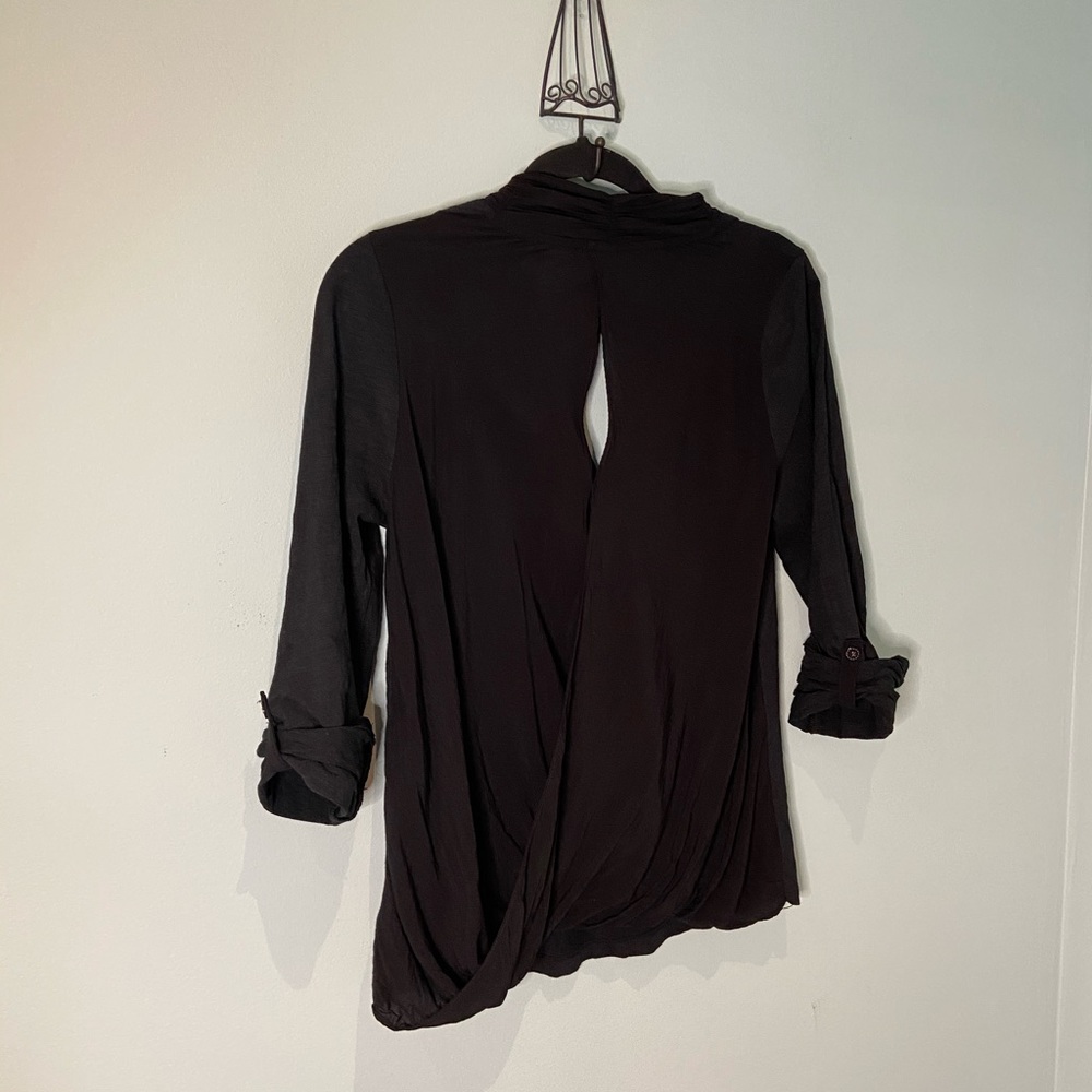 Anthro Deletta Black Mecene Top, M - Picture 12 of 14
